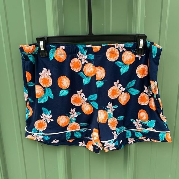 Dreamy Soft Short Sleeve Knit Notch Collar Top & Shorts Pajama 2-Pc Set Size M - Picture 4 of 8